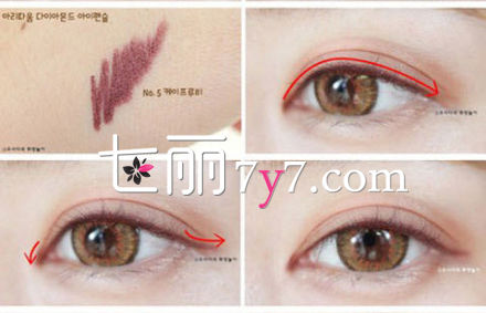 韩式裸妆眼妆的画法步骤